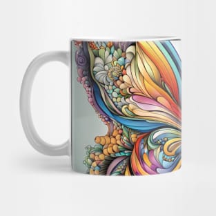 Line Art Butterfly Mug